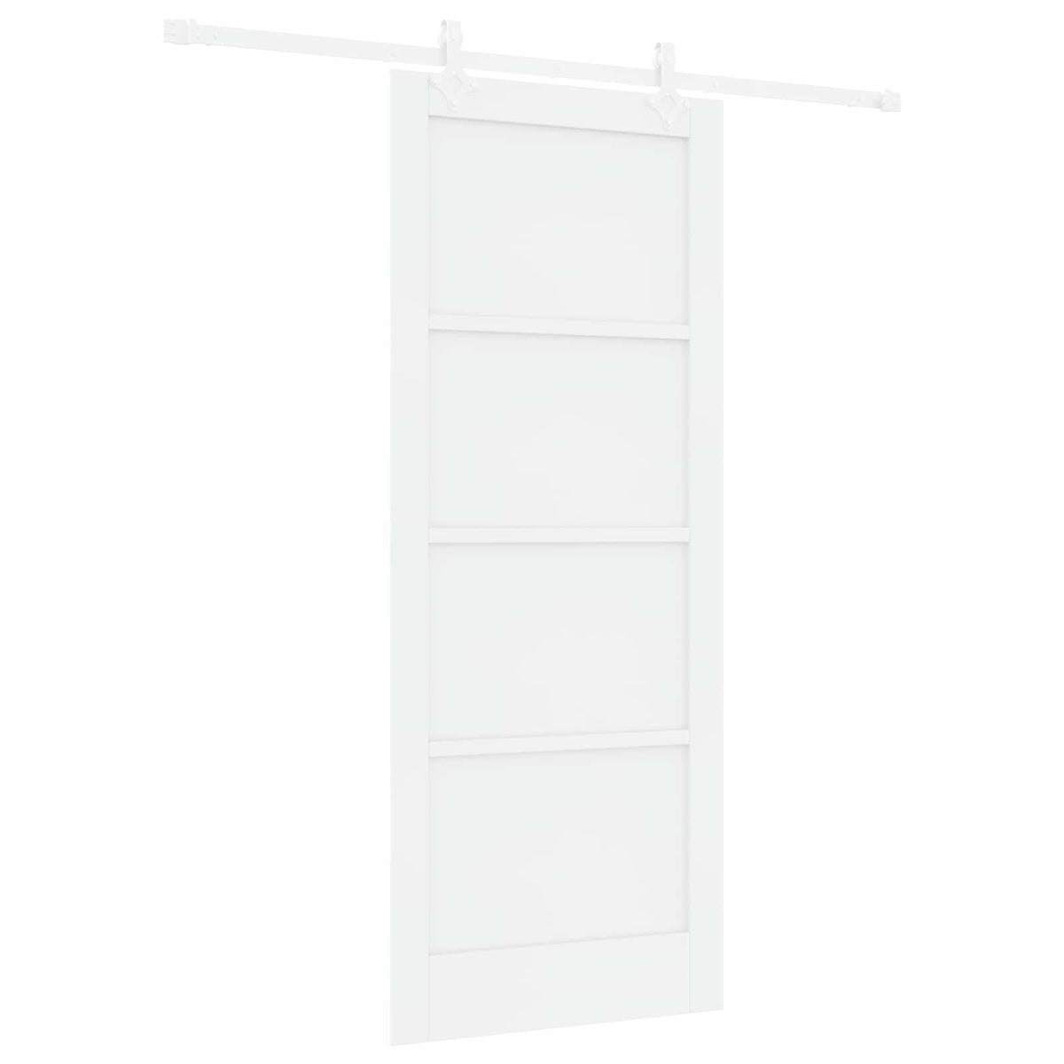 Skydedør Hvid 83 x 202 cm Massivt fyrretræ