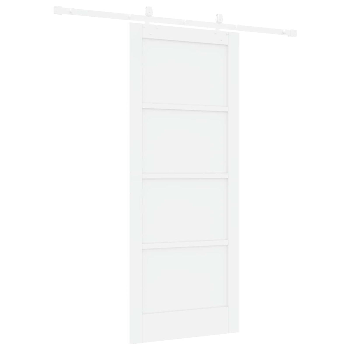 Skydedør Hvid 83 x 202 cm Massivt fyrretræ