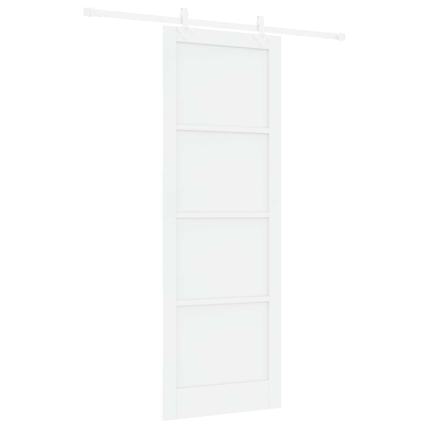 Skydedør Hvid 83 x 232 cm Massivt fyrretræ