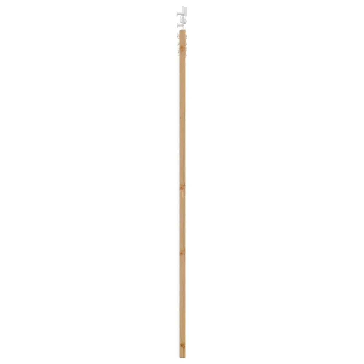 Skydedør Natur og hvid 86 x 198,5 cm Massivt fyrretræ