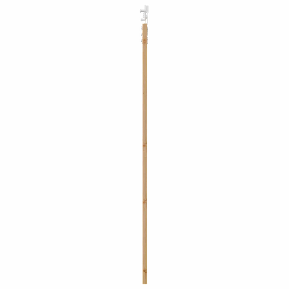 Skydedør Natur og hvid 86 x 211 cm Massivt fyrretræ