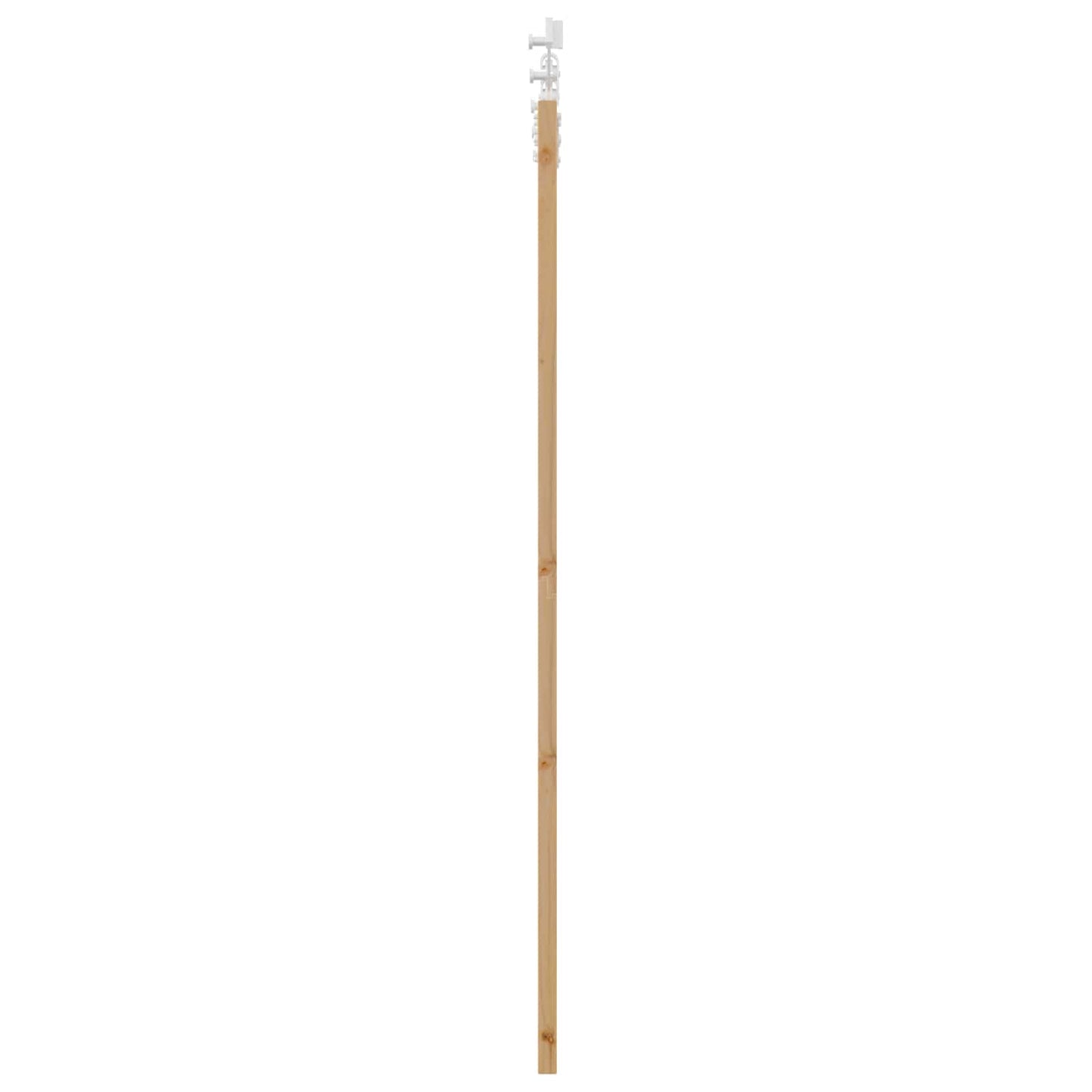 Skydedør Natur og hvid 61 x 198,5 cm Massivt fyrretræ