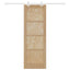 Skydedør Natur og hvid 73,5 x 211 cm Massivt fyrretræ
