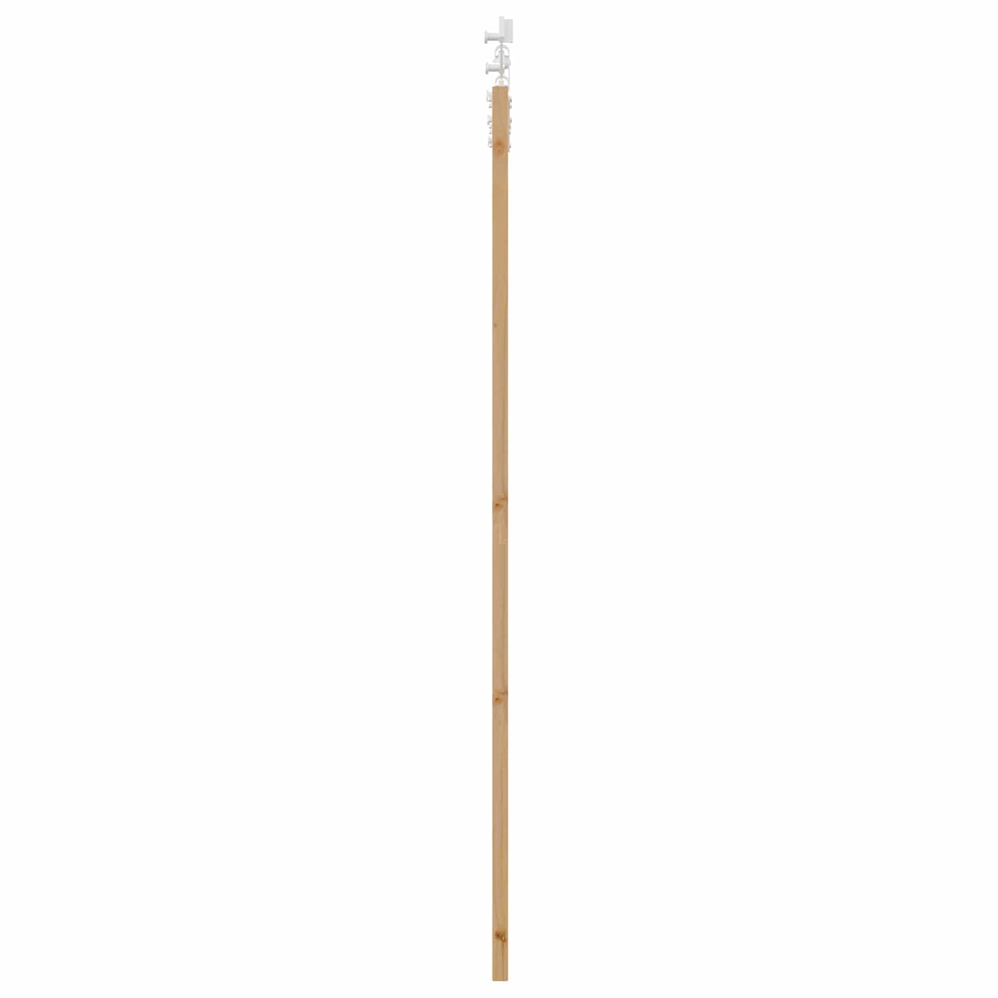 Skydedør Natur og hvid 73,5 x 211 cm Massivt fyrretræ