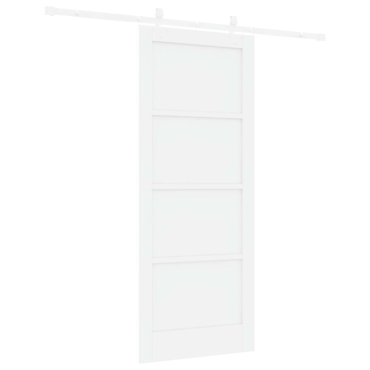 Skydedør Hvid 83 x 202 cm Massivt fyrretræ