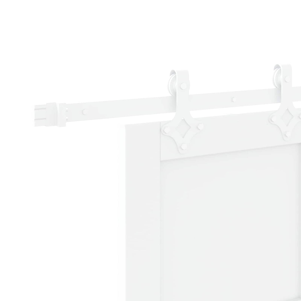 Skydedør Hvid 83 x 232 cm Massivt fyrretræ