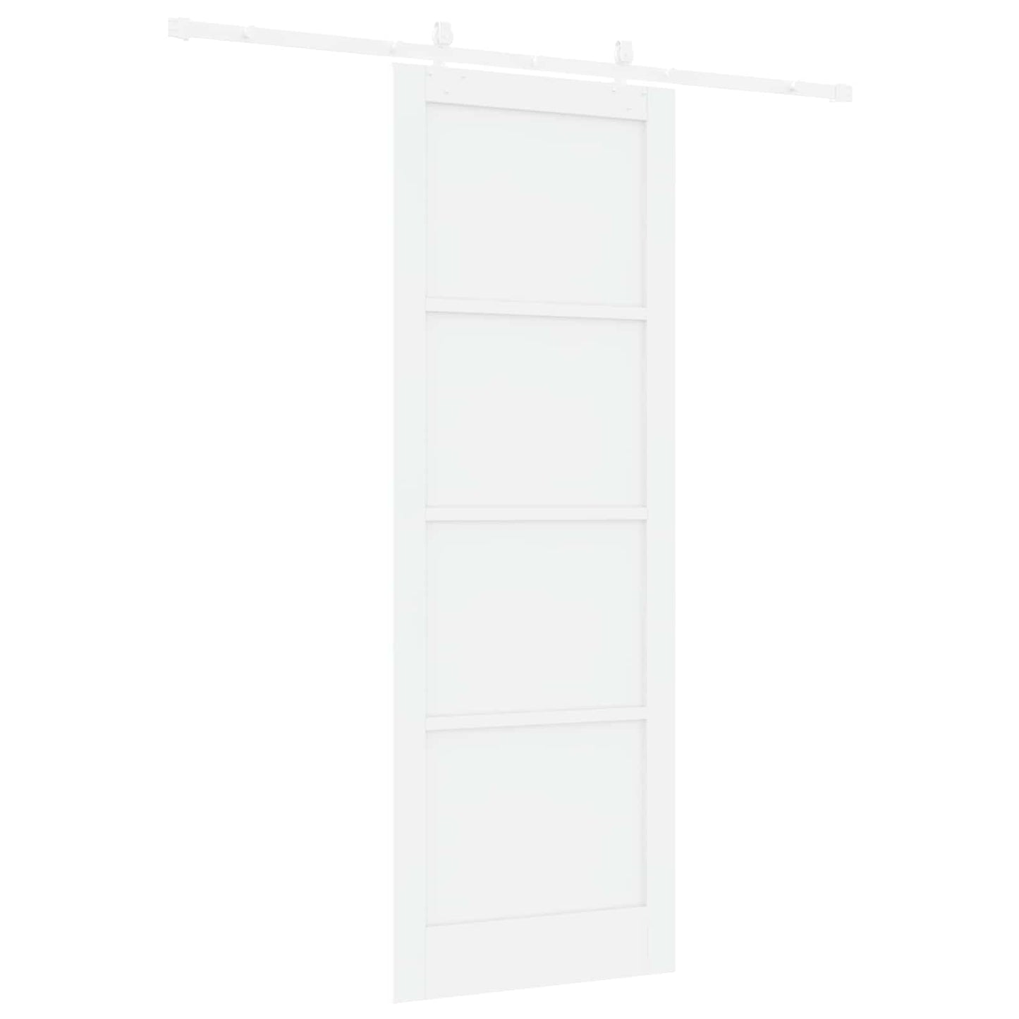 Skydedør Hvid 83 x 232 cm Massivt fyrretræ