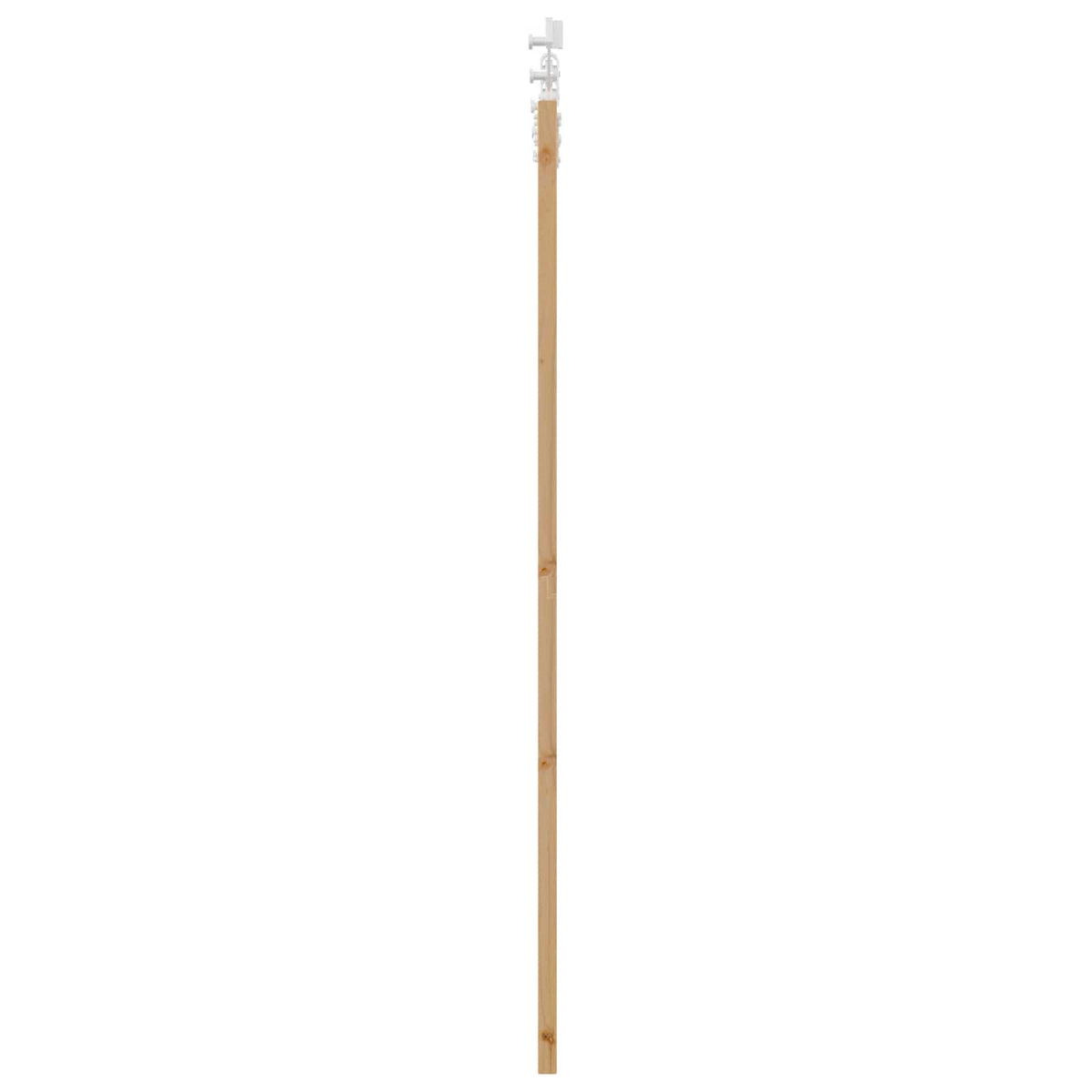 Skydedør Natur og hvid 86 x 198,5 cm Massivt fyrretræ
