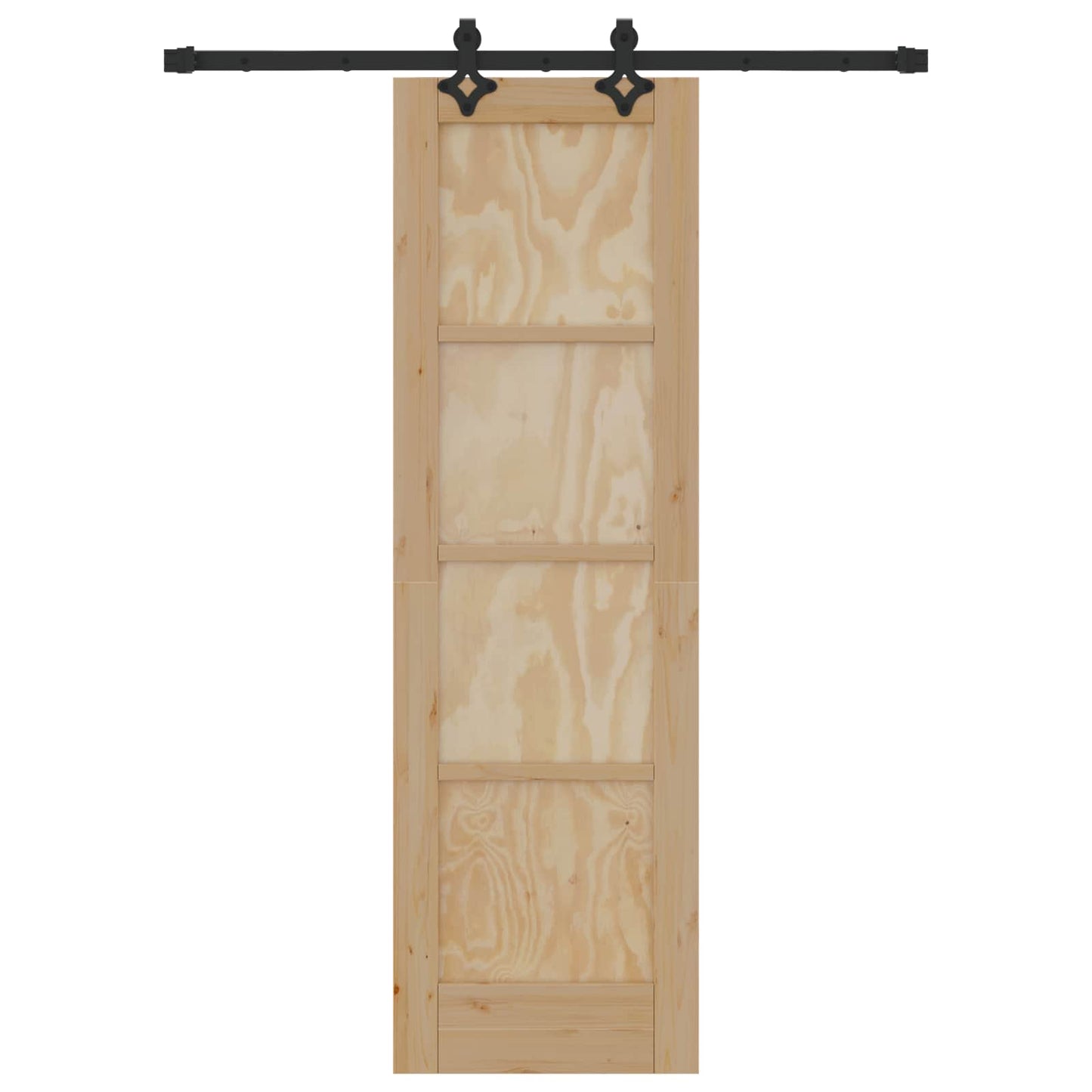 Skydedør ORKDAL 61 x 198,5 cm Massivt fyrretræ Naturfarvet