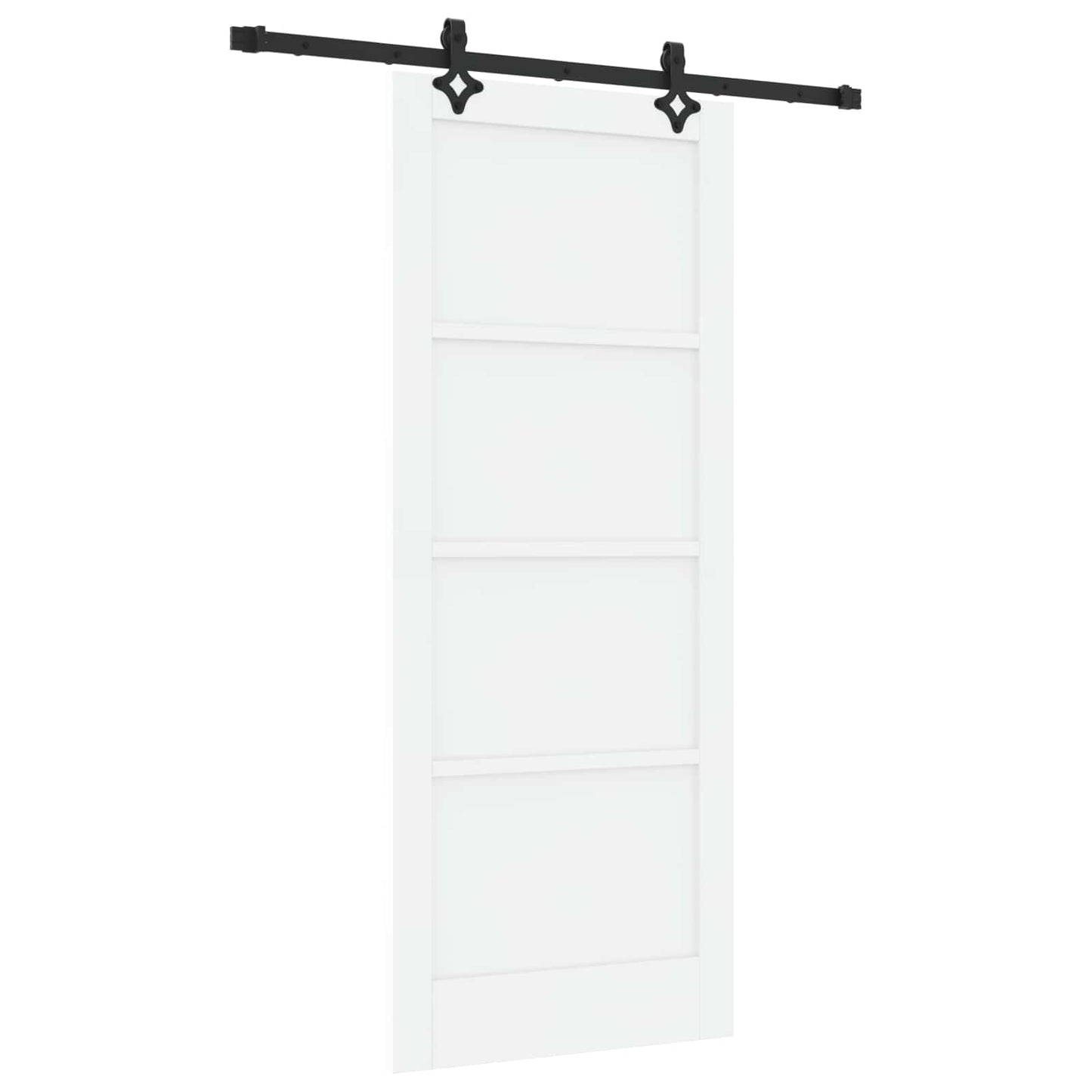 Skydedør ORKDAL 83 x 202 cm Massivt fyrretræ Hvid