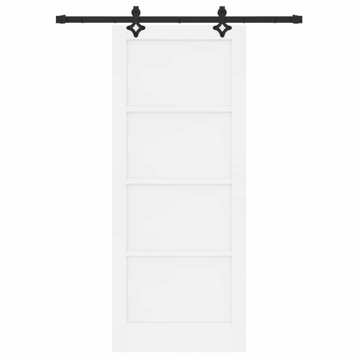 Skydedør ORKDAL 83 x 202 cm Massivt fyrretræ Hvid