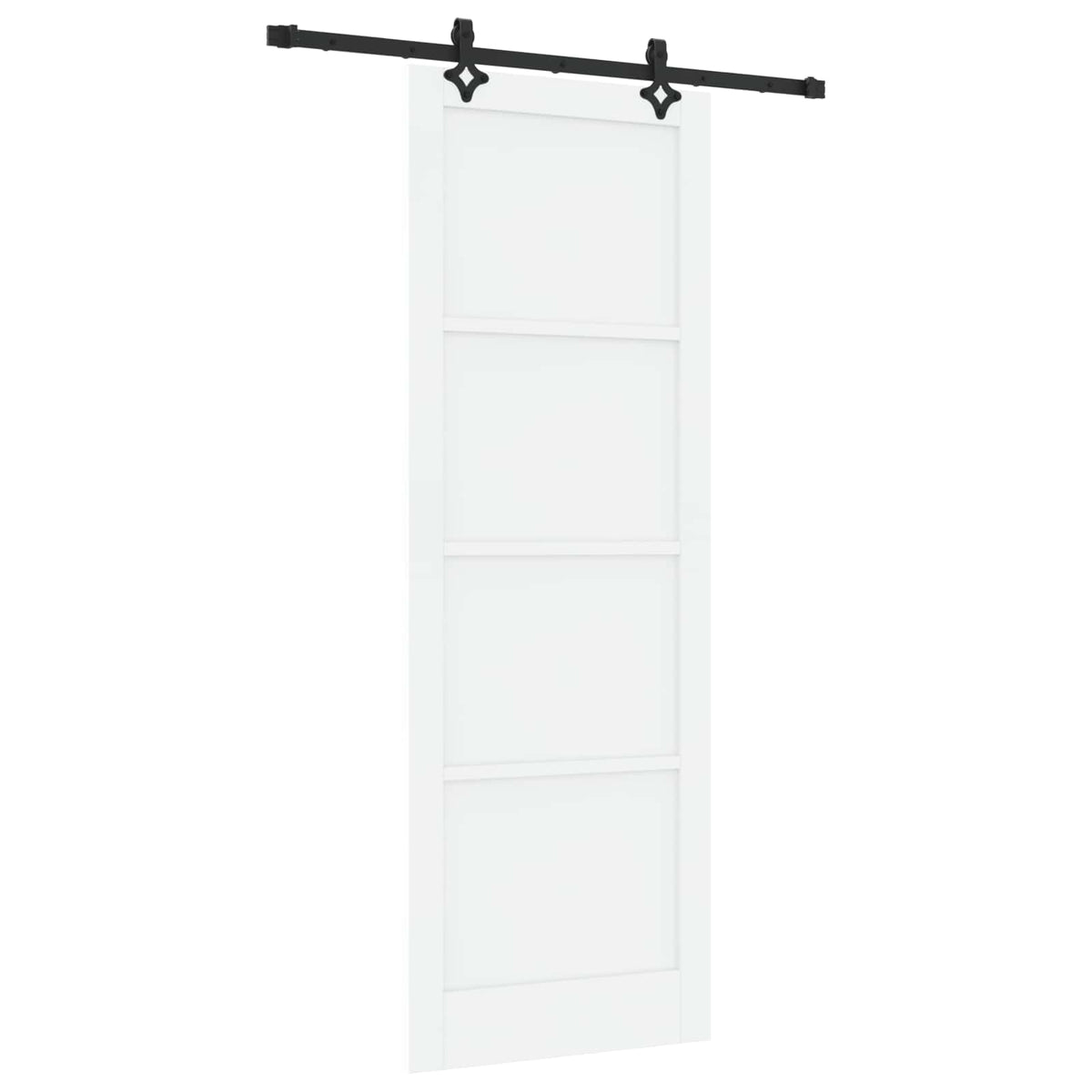 Skydedør ORKDAL 83 x 232 cm Massivt fyrretræ Hvid