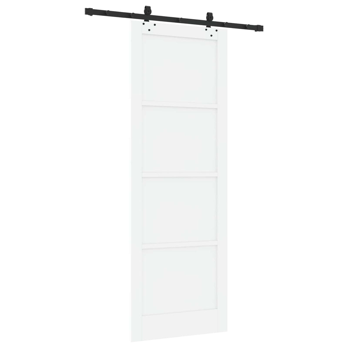 Skydedør ORKDAL 83 x 232 cm Massivt fyrretræ Hvid