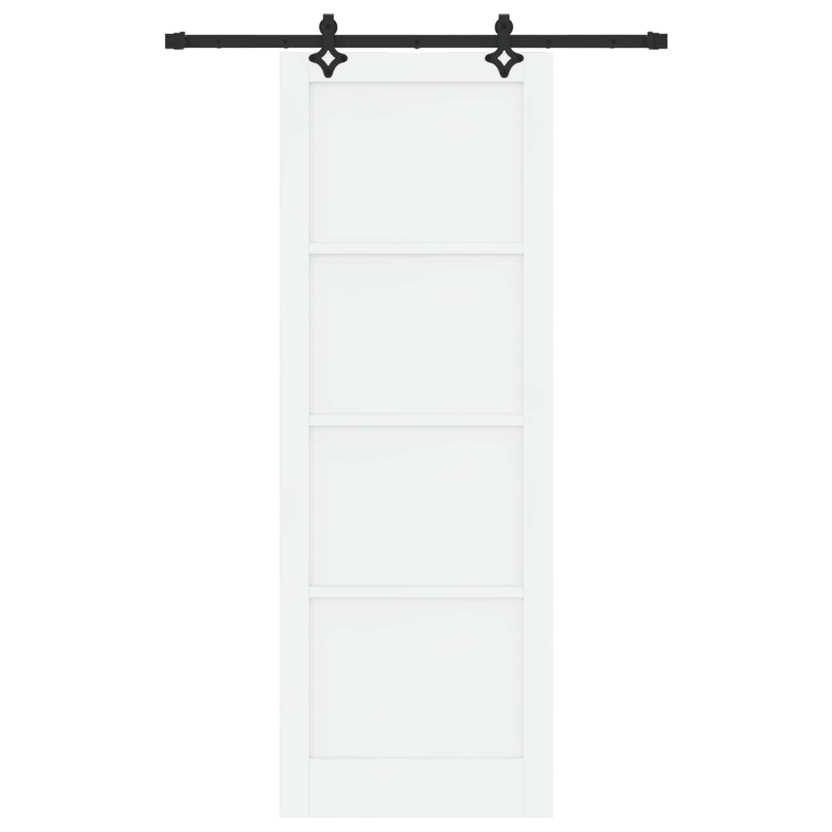 Skydedør ORKDAL 83 x 232 cm Massivt fyrretræ Hvid