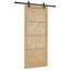 Skydedør ORKDAL 86 x 198,5 cm Massivt fyrretræ Naturfarvet