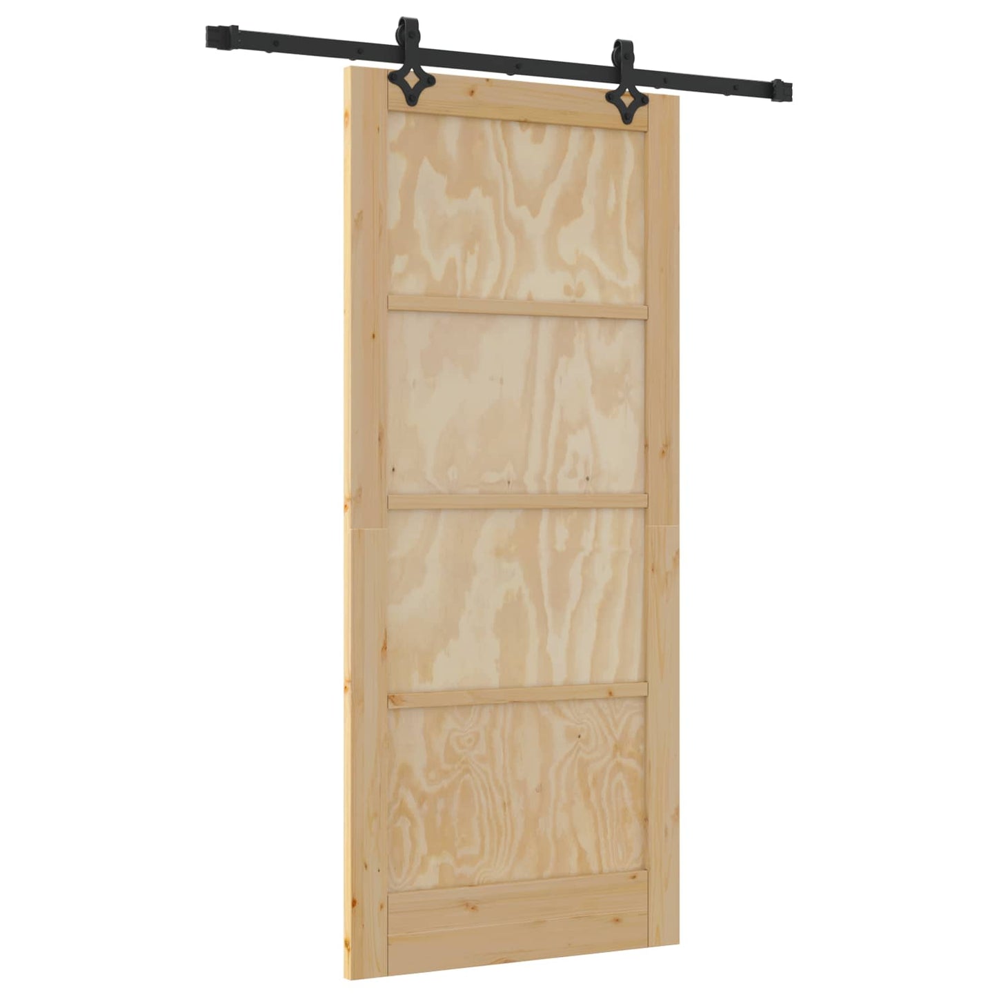 Skydedør ORKDAL 86 x 198,5 cm Massivt fyrretræ Naturfarvet