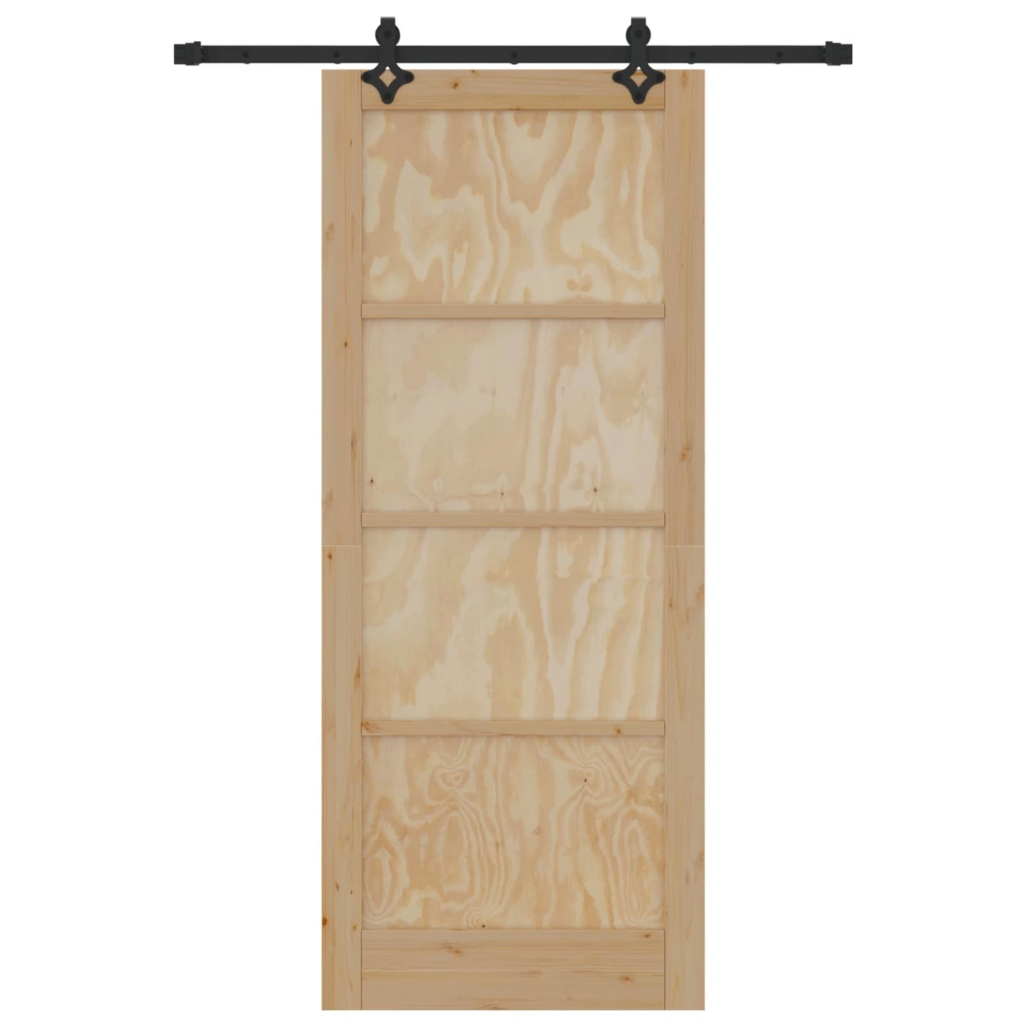 Skydedør ORKDAL 86 x 211 cm Massivt fyrretræ Naturfarvet