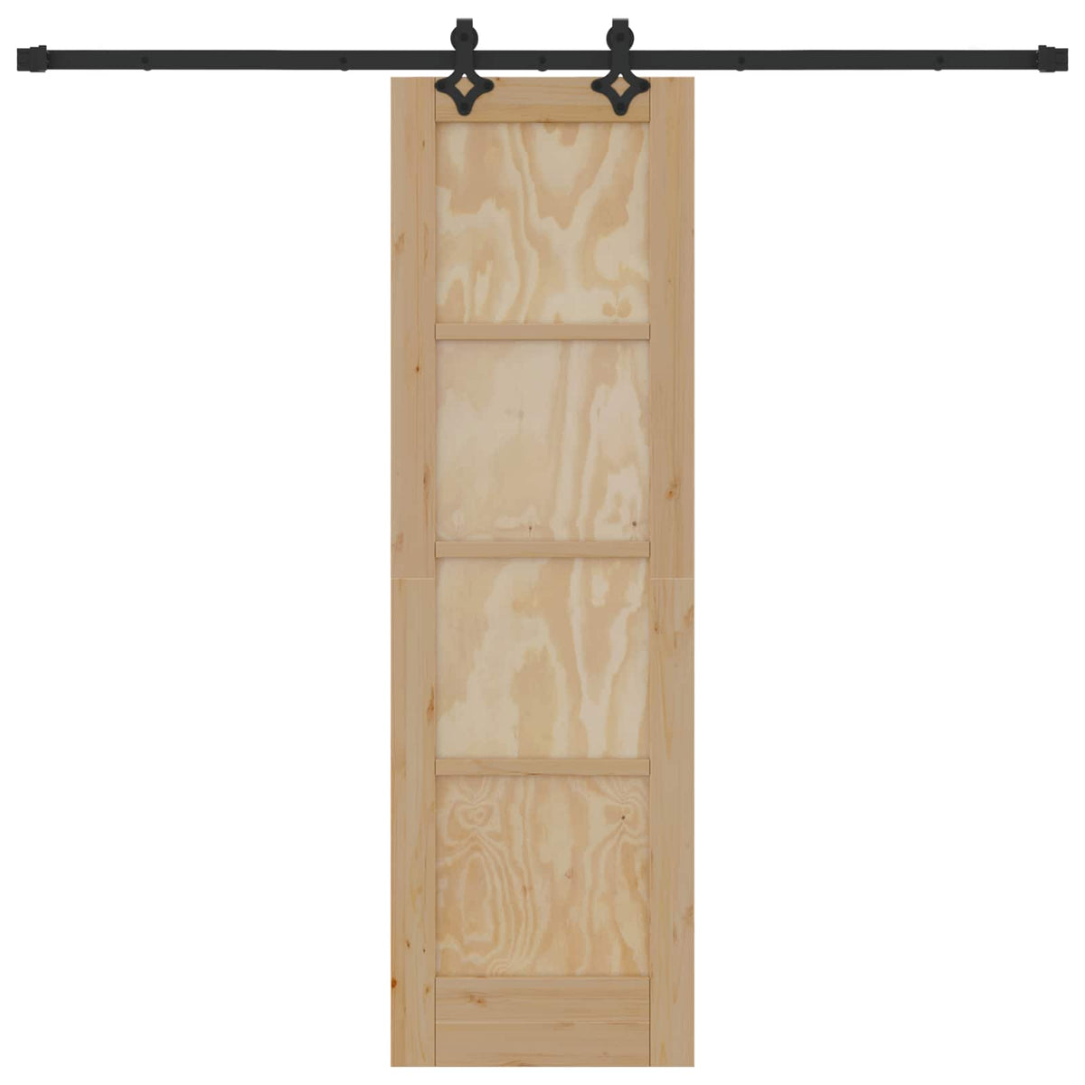 Skydedør ORKDAL 61 x 198,5 cm Massivt fyrretræ Naturfarvet