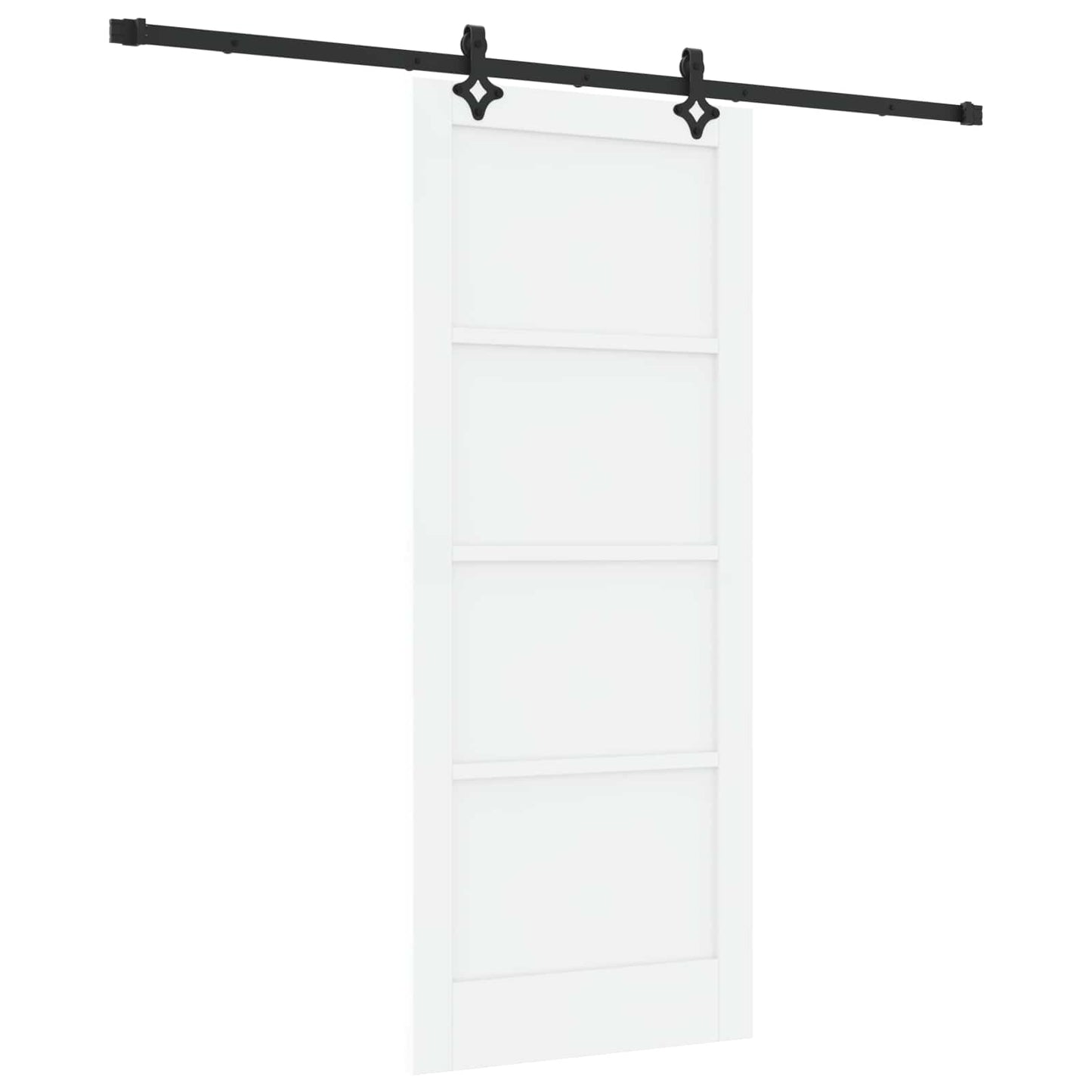 Skydedør ORKDAL 83 x 202 cm Massivt fyrretræ Hvid