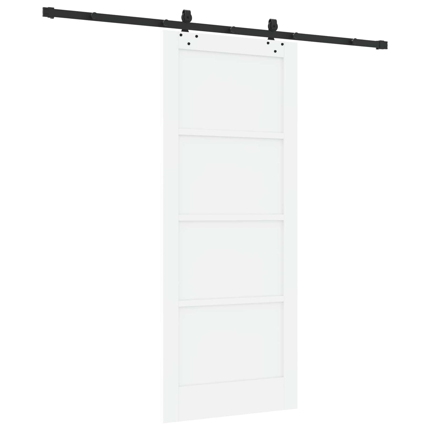 Skydedør ORKDAL 83 x 202 cm Massivt fyrretræ Hvid
