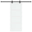 Skydedør ORKDAL 83 x 202 cm Massivt fyrretræ Hvid