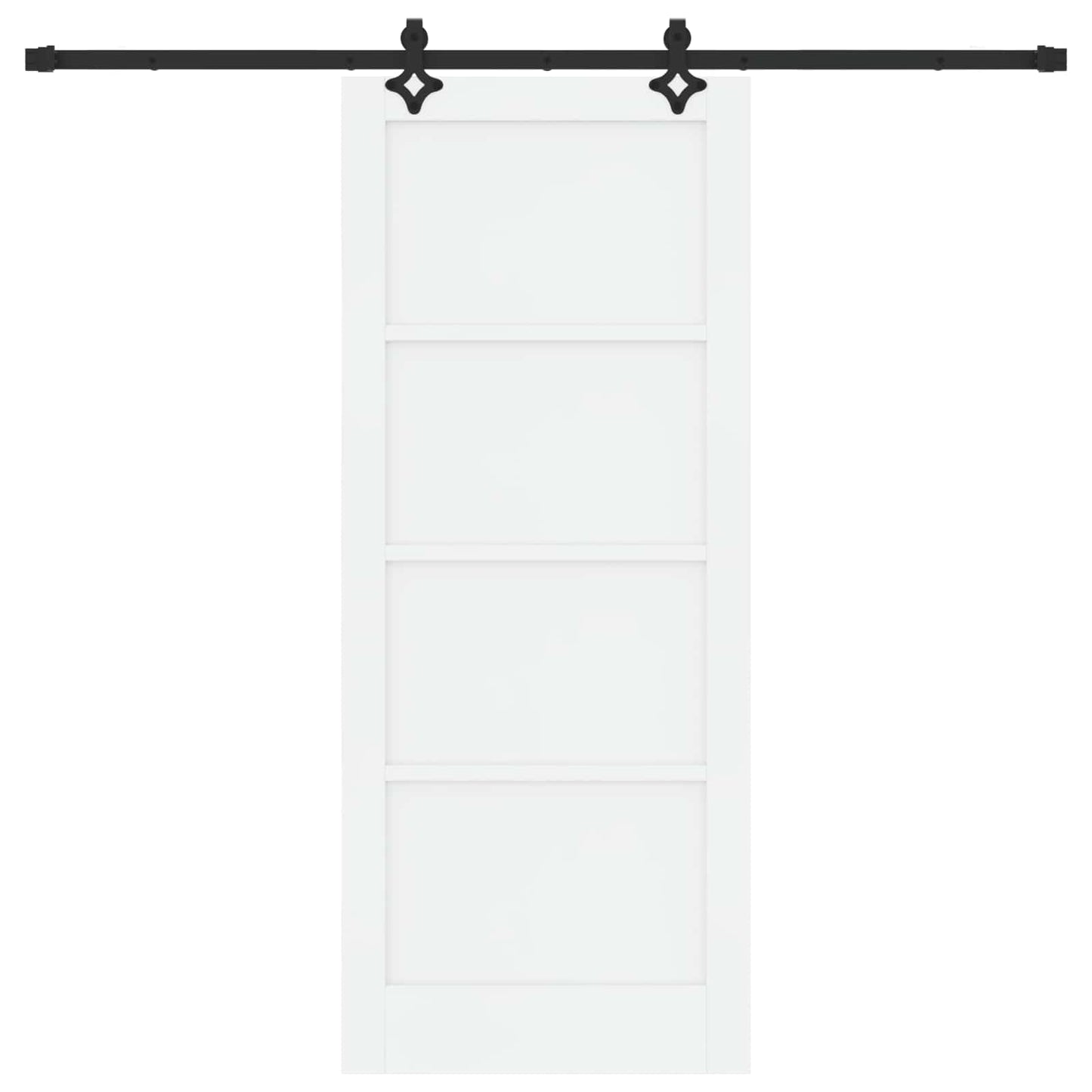 Skydedør ORKDAL 83 x 202 cm Massivt fyrretræ Hvid