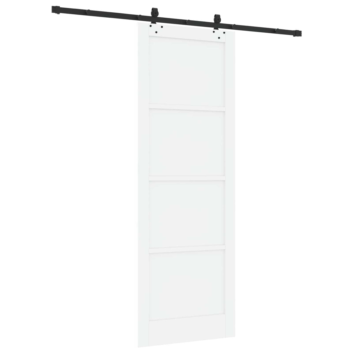Skydedør ORKDAL 83 x 232 cm Massivt fyrretræ Hvid