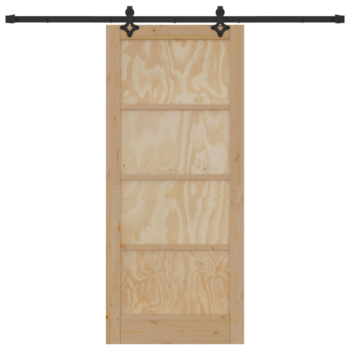 Skydedør ORKDAL 86 x 198,5 cm Massivt fyrretræ Naturfarvet