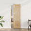 Skydedør ORKDAL 61 x 198,5 cm Massivt fyrretræ Natur og hvid