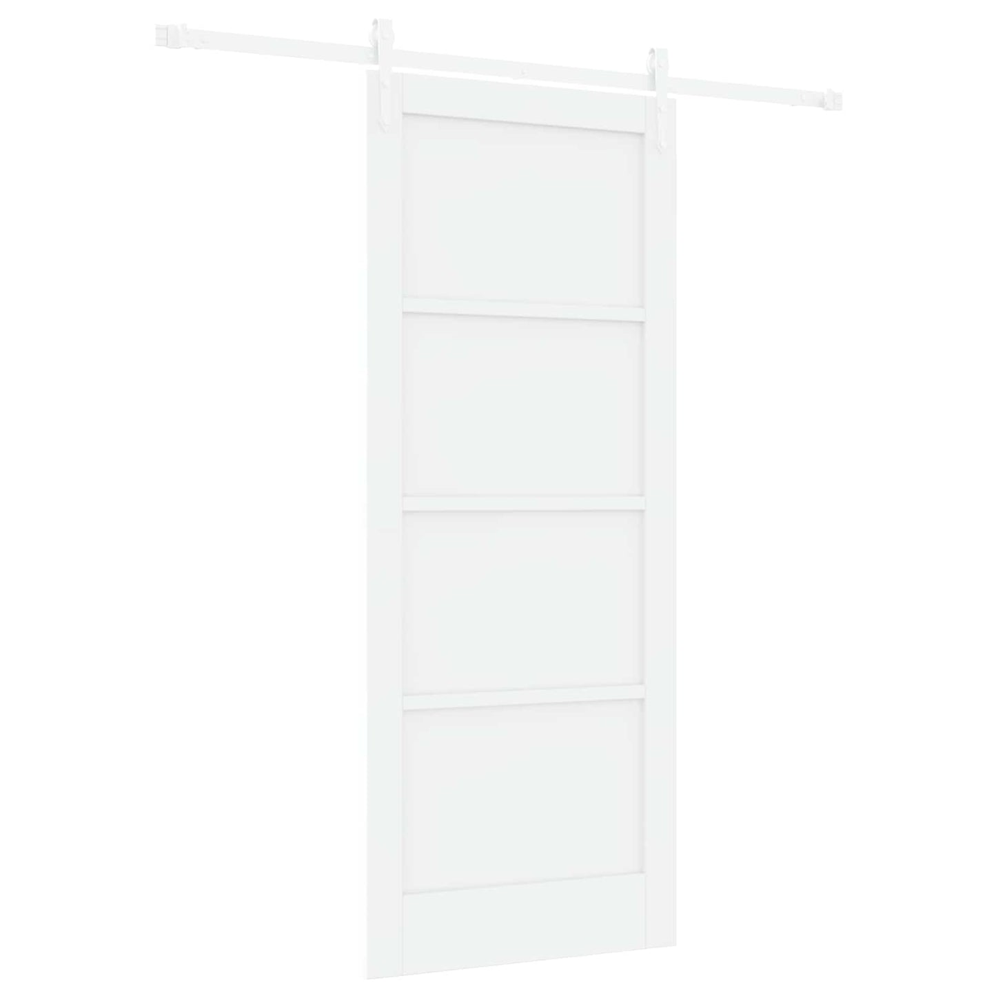 Skydedør ORKDAL 83 x 202 cm Massivt fyrretræ Hvid
