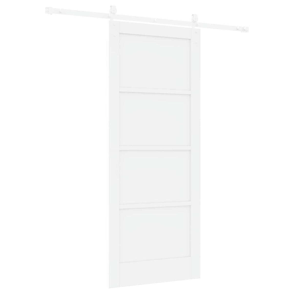 Skydedør ORKDAL 83 x 202 cm Massivt fyrretræ Hvid