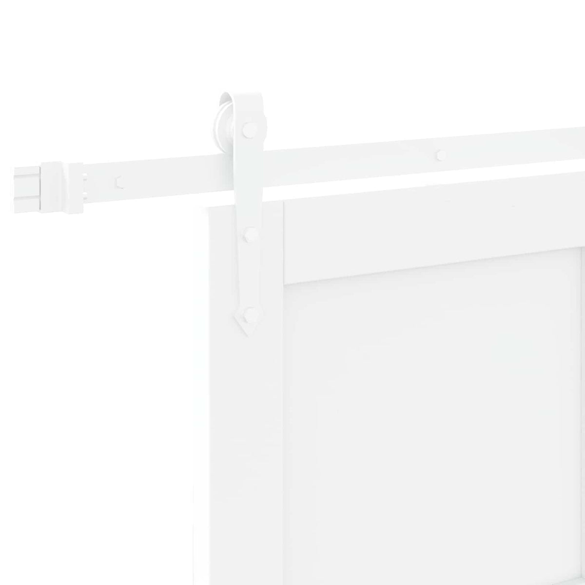 Skydedør ORKDAL 83 x 232 cm Massivt fyrretræ Hvid