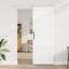 Skydedør ORKDAL 83 x 232 cm Massivt fyrretræ Hvid