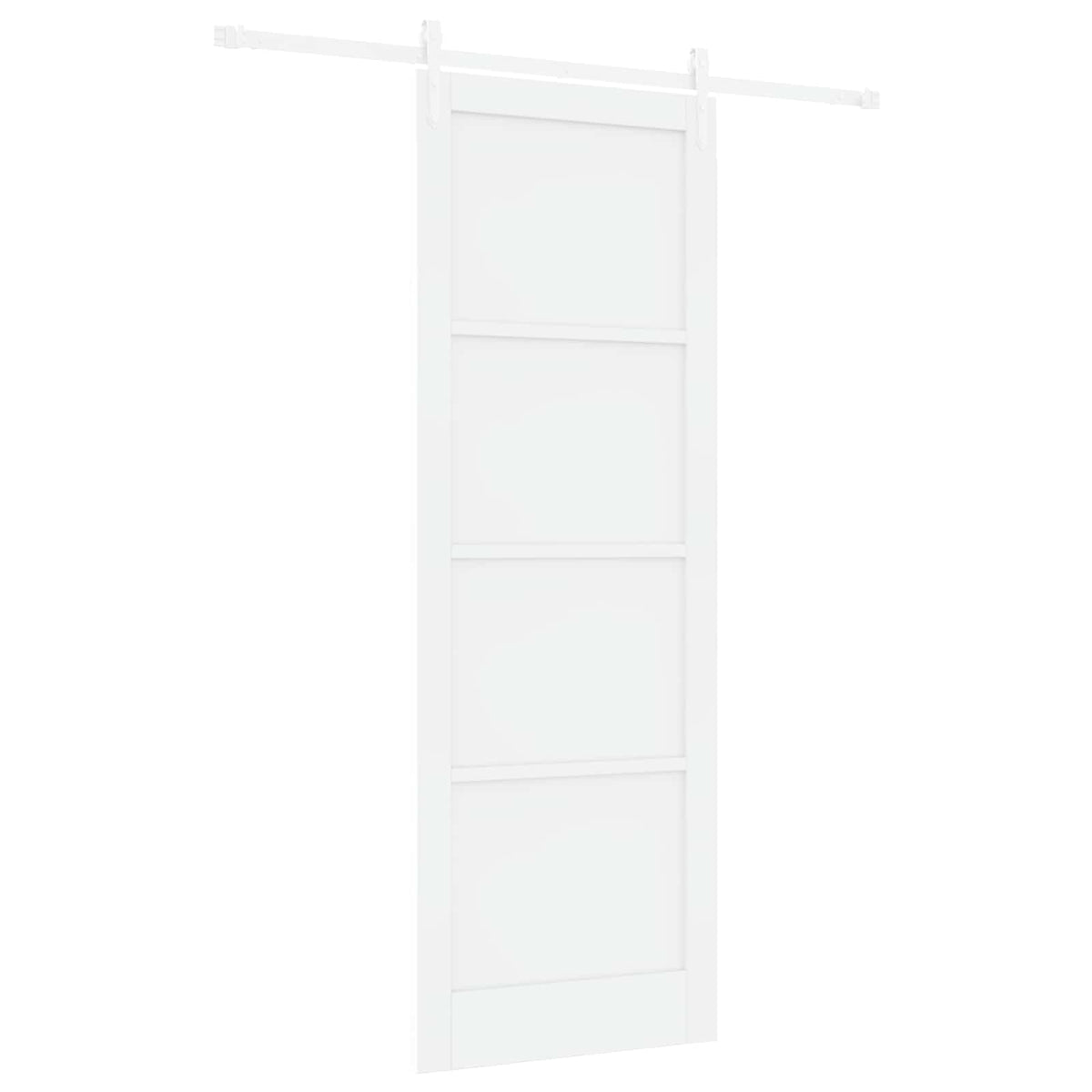 Skydedør ORKDAL 83 x 232 cm Massivt fyrretræ Hvid