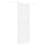 Skydedør ORKDAL 83 x 232 cm Massivt fyrretræ Hvid