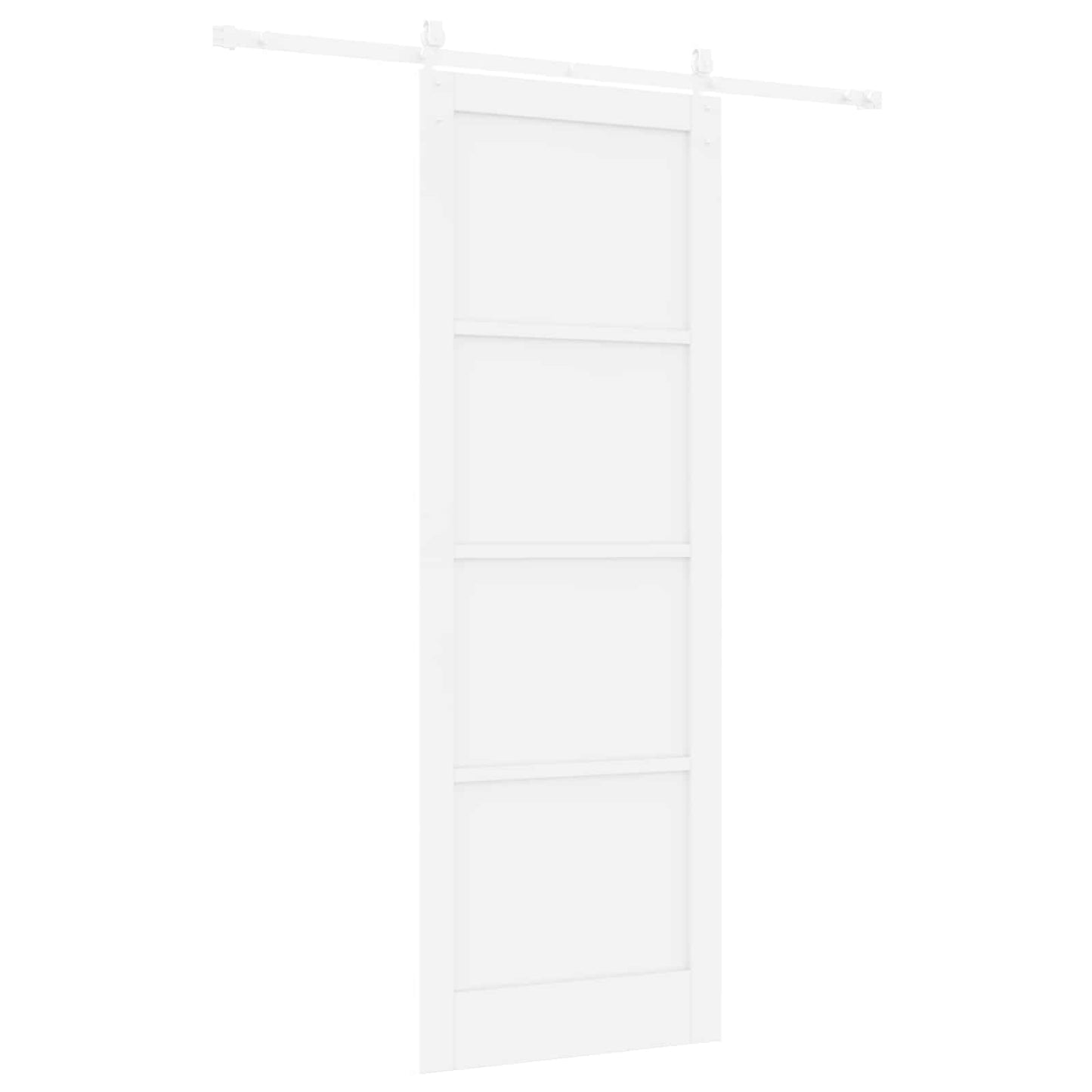 Skydedør ORKDAL 83 x 232 cm Massivt fyrretræ Hvid