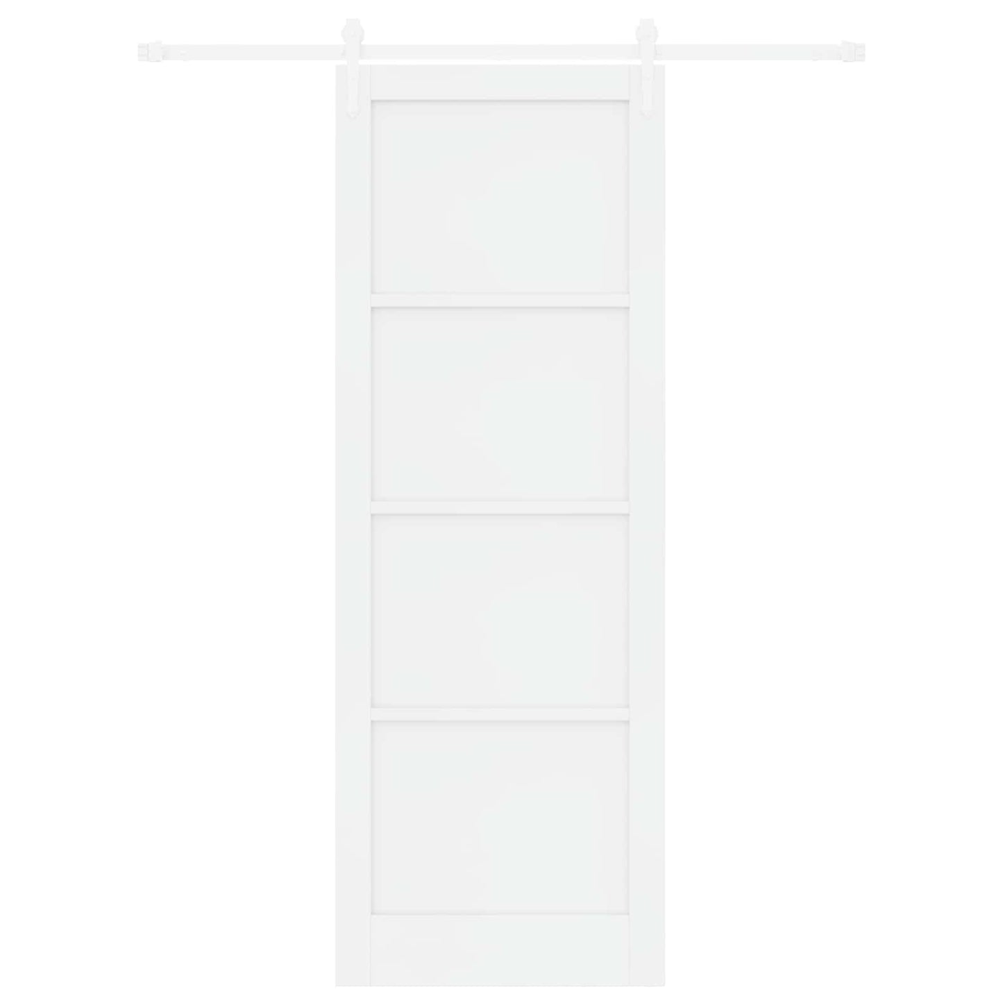 Skydedør ORKDAL 83 x 232 cm Massivt fyrretræ Hvid