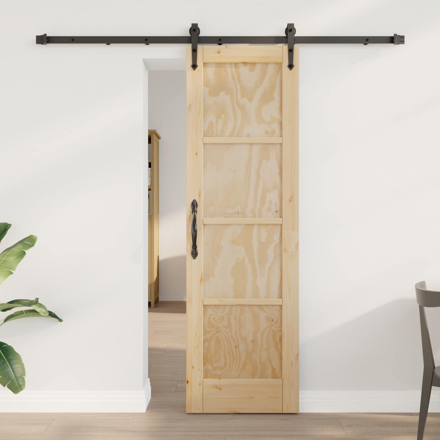 Skydedør ORKDAL 61 x 198,5 cm Massivt fyrretræ
