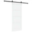 Skydedør ORKDAL 83 x 202 cm Massivt fyrretræ Hvid og sort