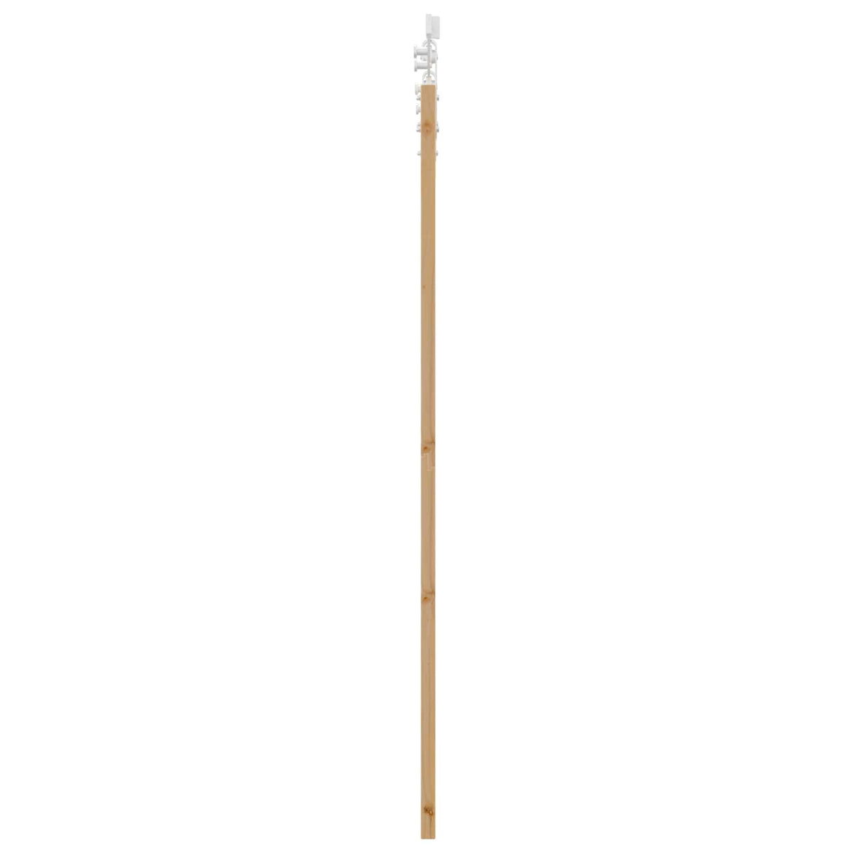 Skydedør ORKDAL 61 x 198,5 cm Massivt fyrretræ Natur og hvid