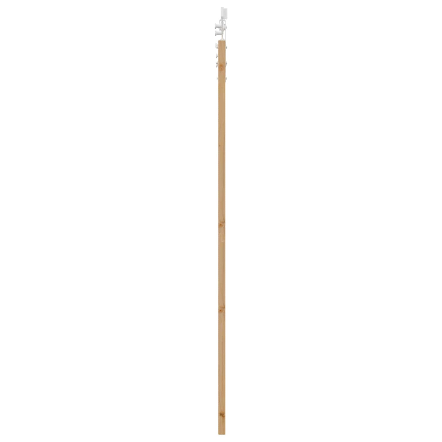 Skydedør ORKDAL 73,5 x 211 cm Massivt fyrretræ Natur og hvid