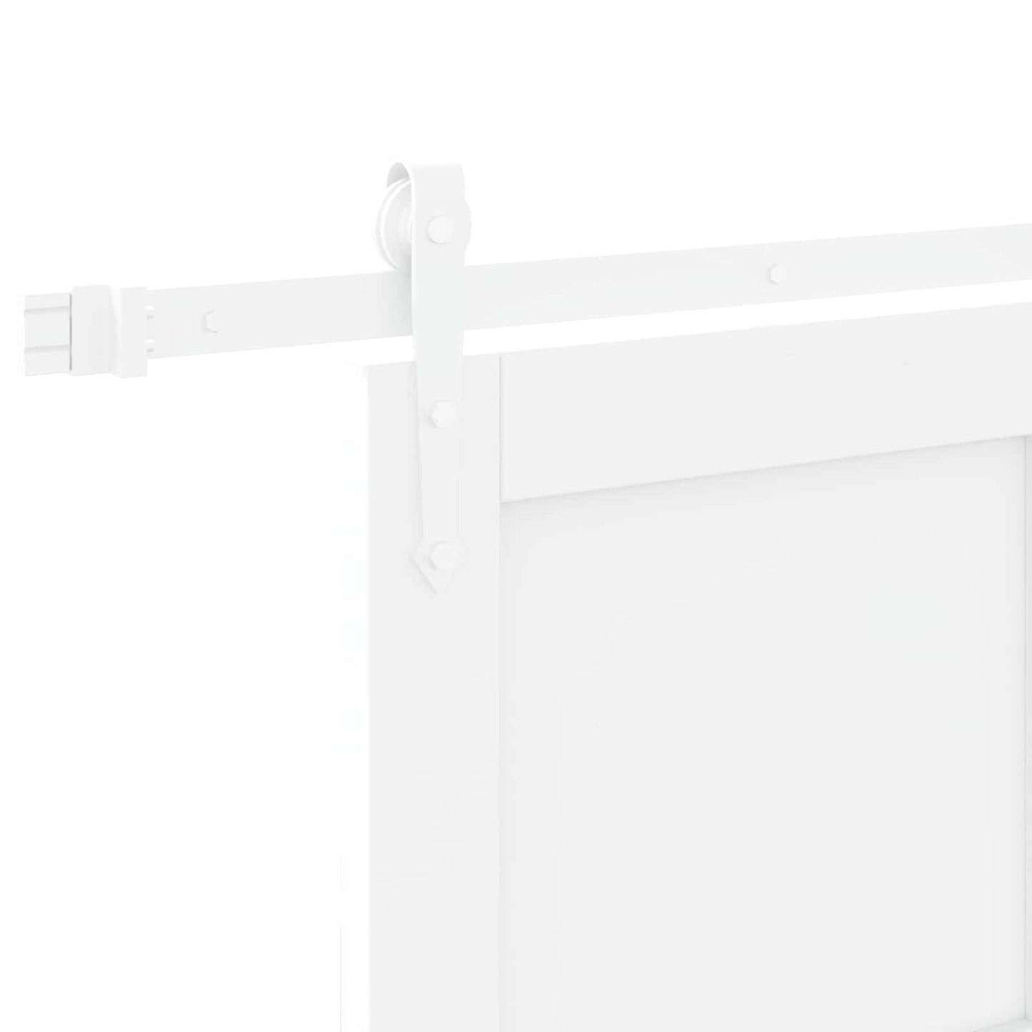 Skydedør ORKDAL 83 x 202 cm Massivt fyrretræ Hvid