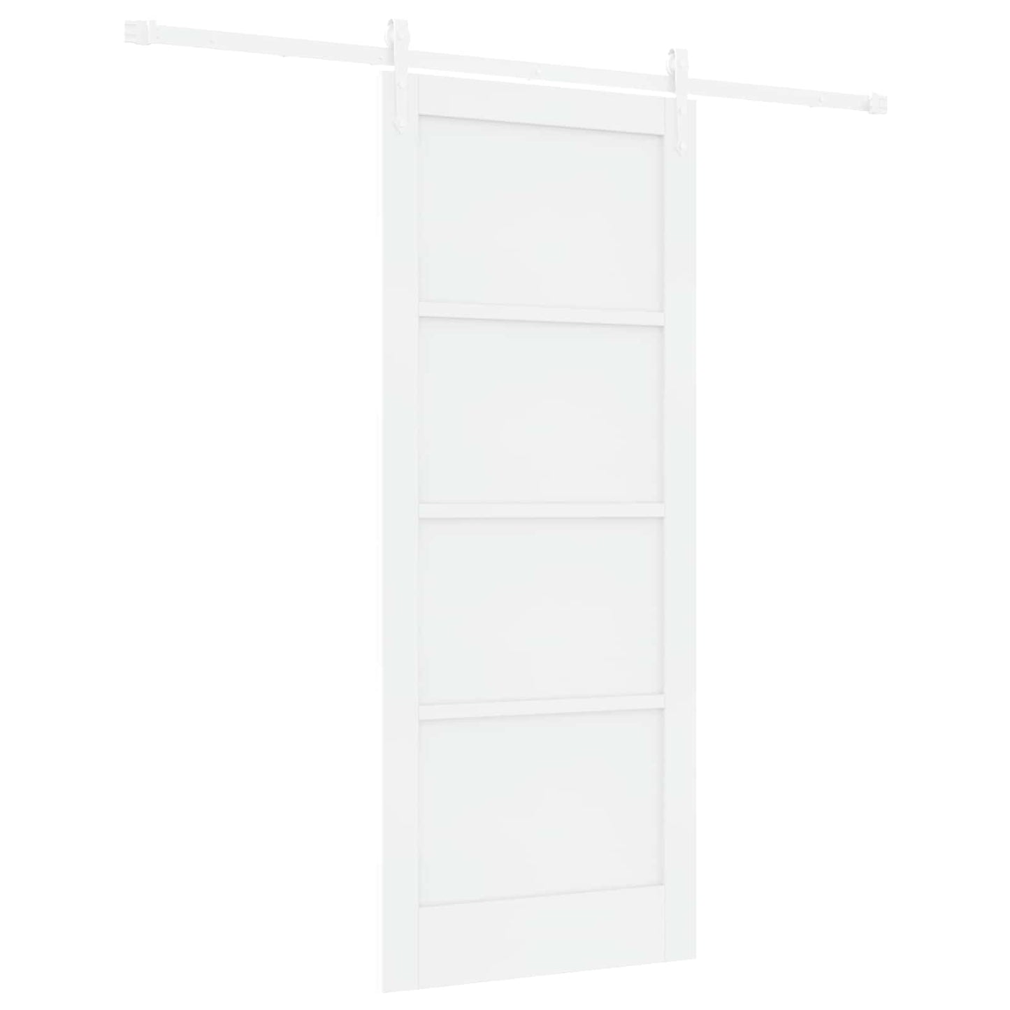 Skydedør ORKDAL 83 x 202 cm Massivt fyrretræ Hvid