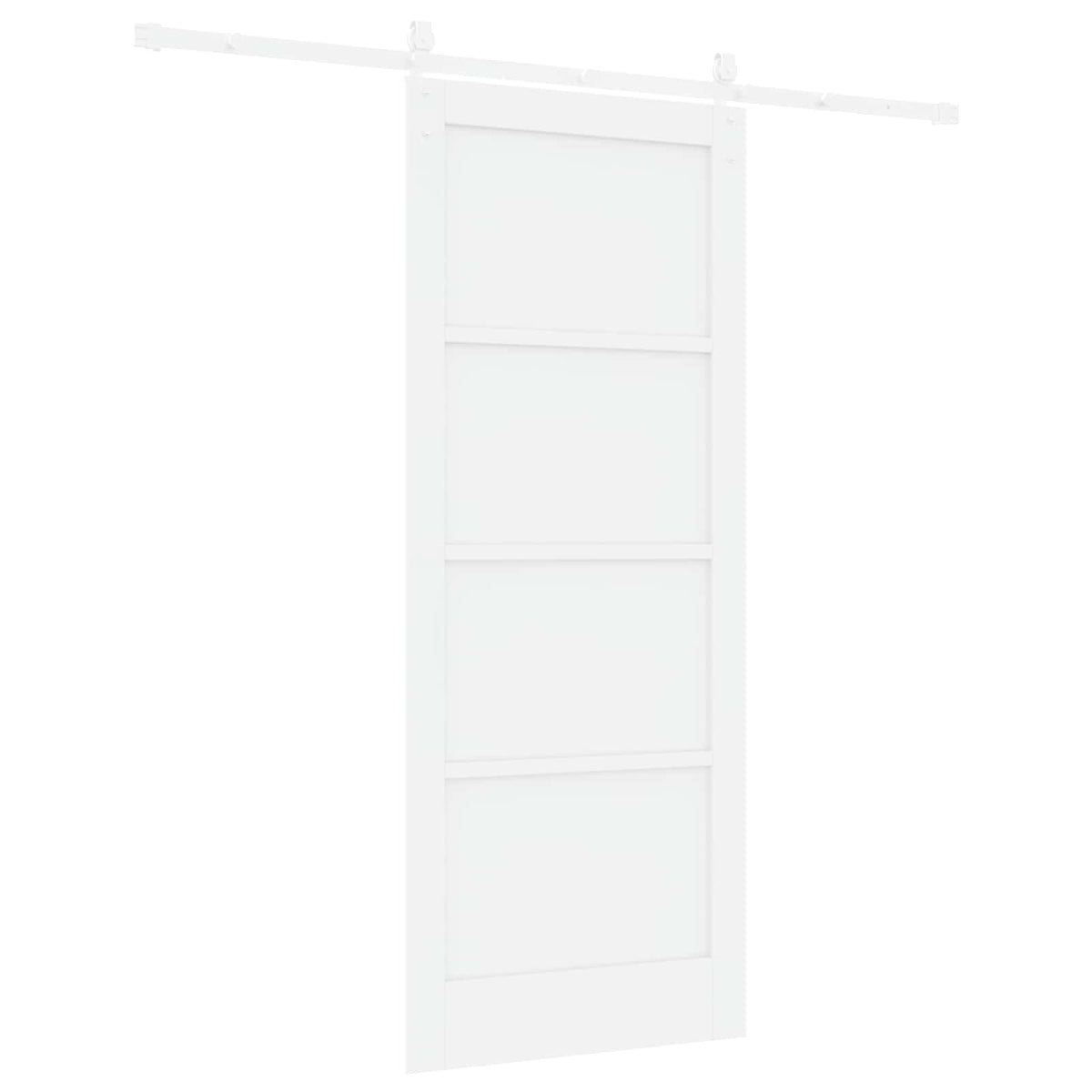 Skydedør ORKDAL 83 x 202 cm Massivt fyrretræ Hvid