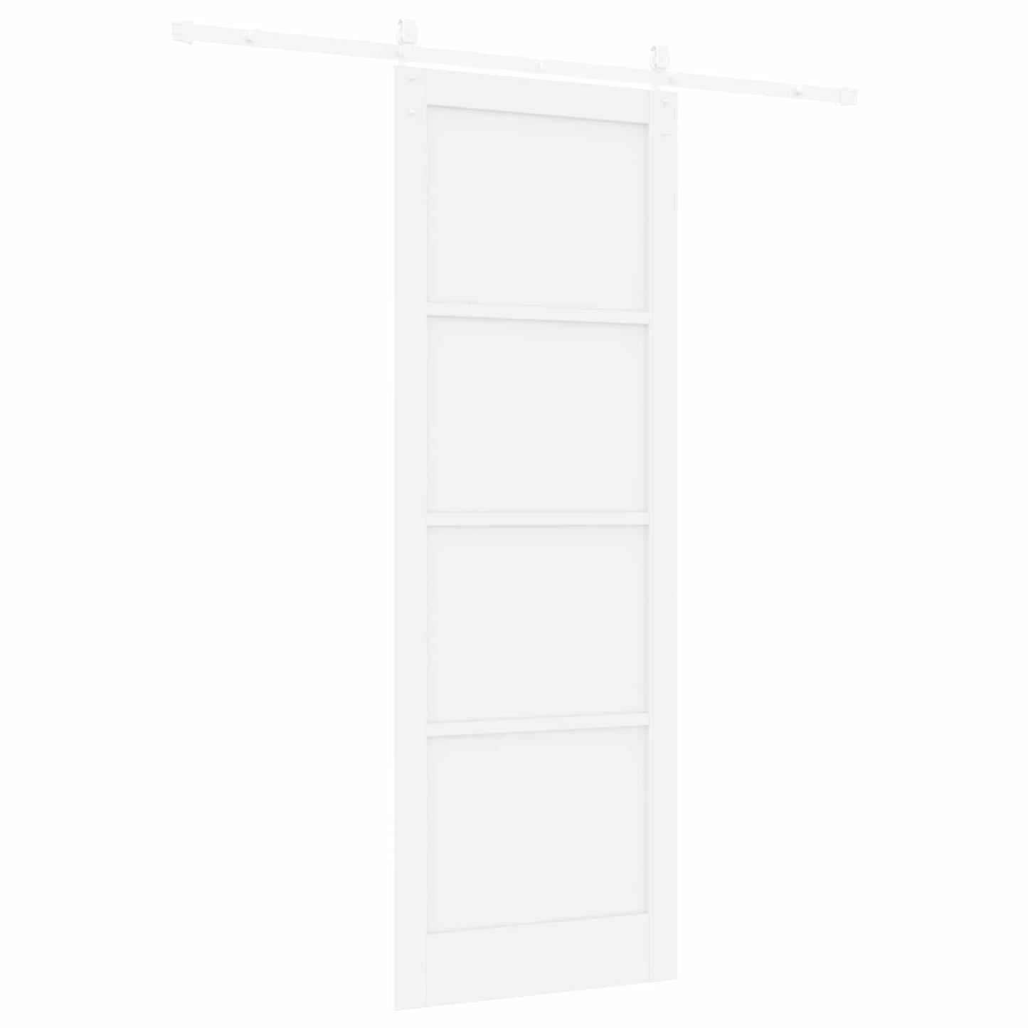Skydedør ORKDAL 83 x 232 cm Massivt fyrretræ Hvid