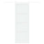 Skydedør ORKDAL 83 x 232 cm Massivt fyrretræ Hvid