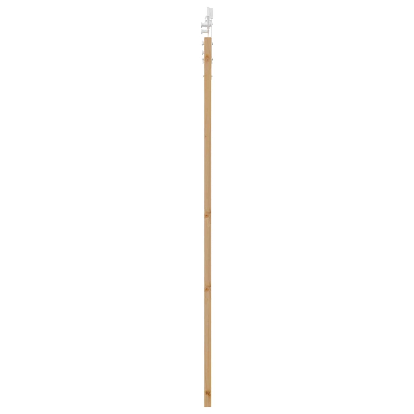 Skydedør ORKDAL 86 x 198,5 cm Massivt fyrretræ Natur og hvid