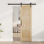 Skydedør ORKDAL 61 x 198,5 cm Massivt fyrretræ Naturfarvet