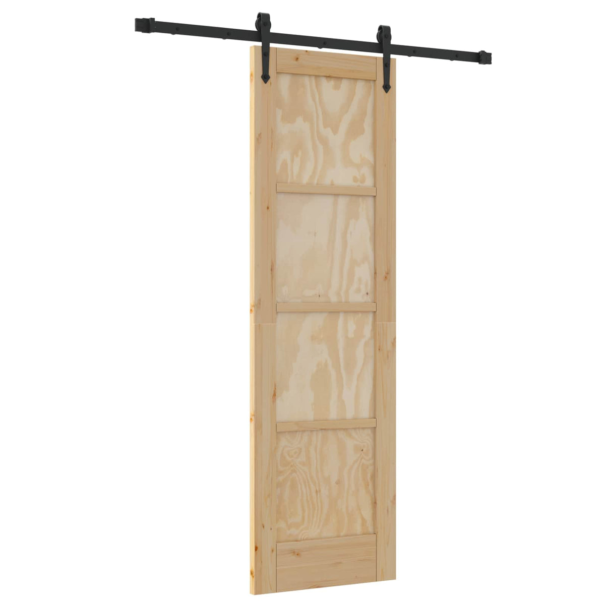 Skydedør ORKDAL 61 x 198,5 cm Massivt fyrretræ Naturfarvet