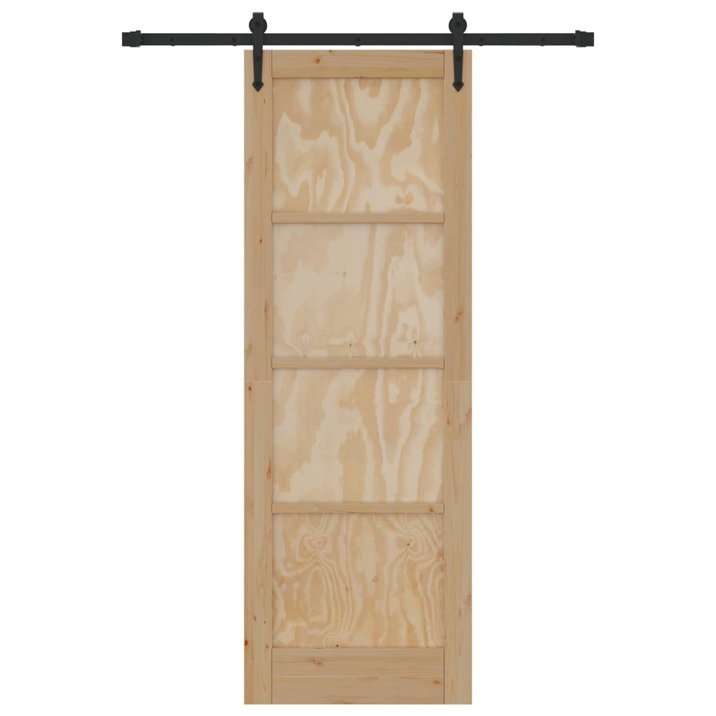 Skydedør ORKDAL 73,5 x 211 cm Massivt fyrretræ Naturfarvet